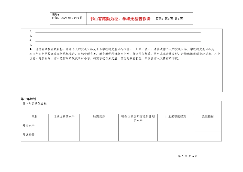 教师个人职业发展规划书_第3页