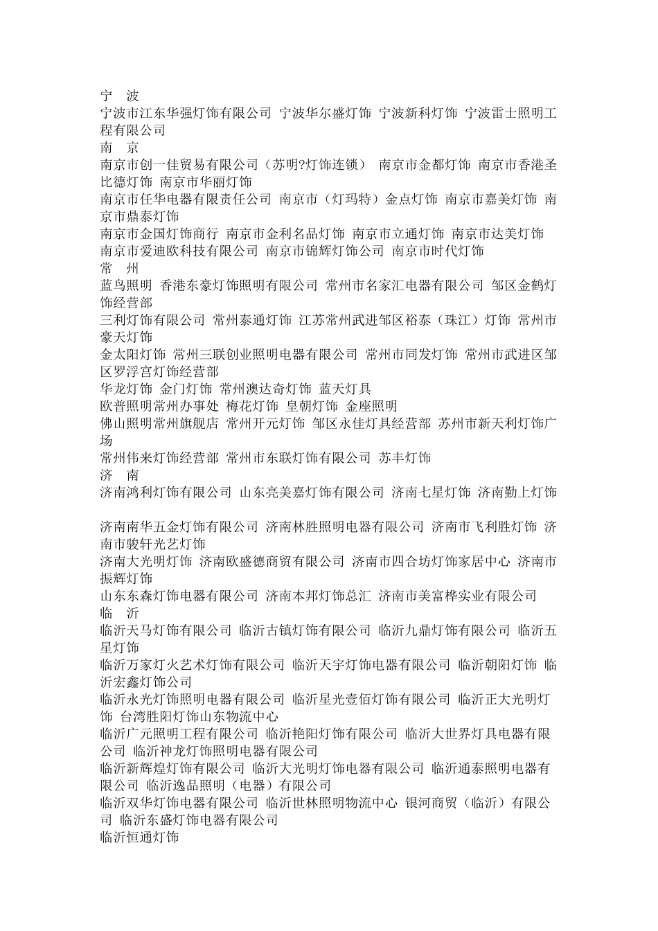 中国led灯饰经销商500强_第3页