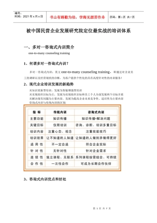 被评价为最有效的企业培训方式