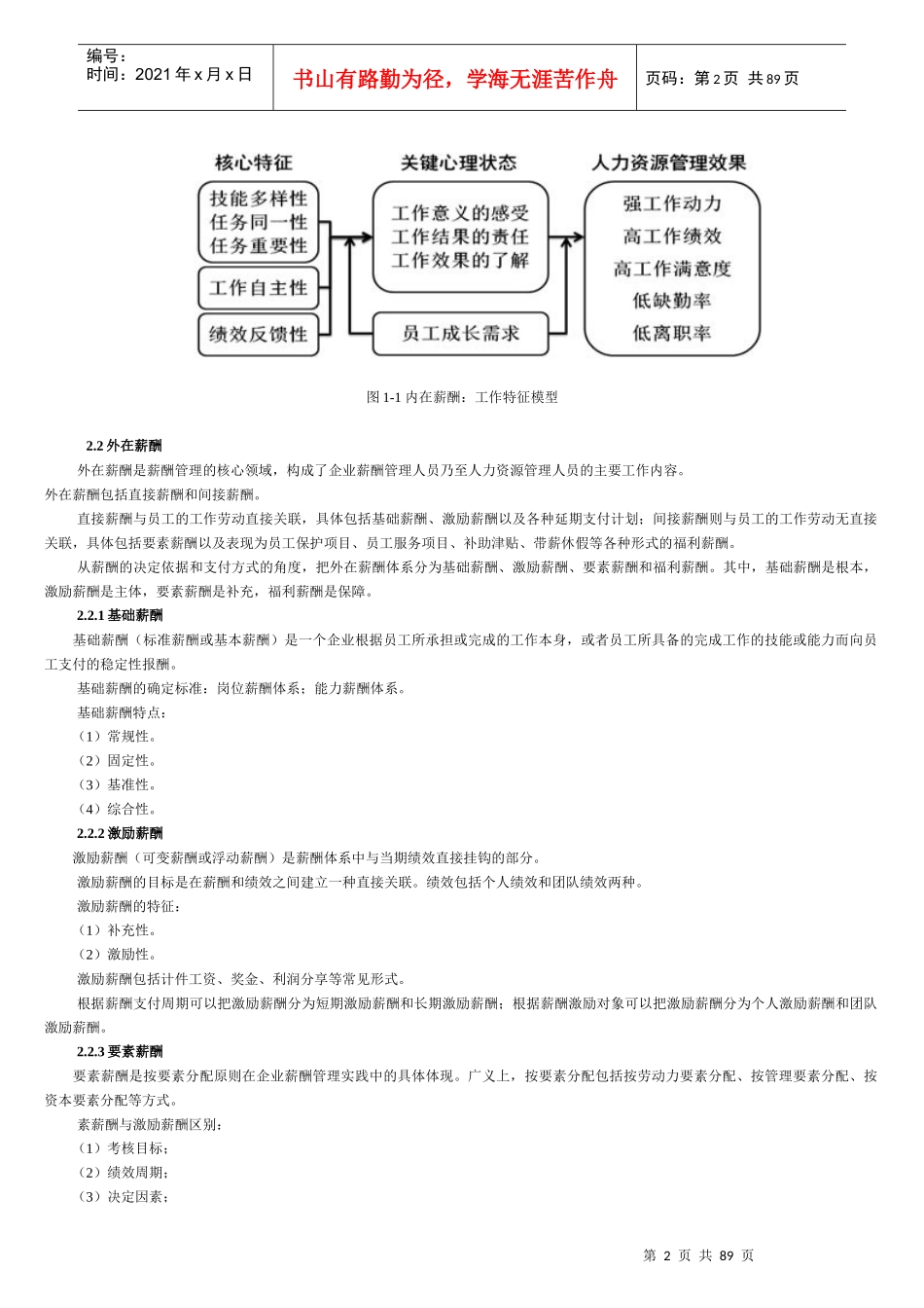 薪酬管理与绩效考核(二)课程讲义_第2页
