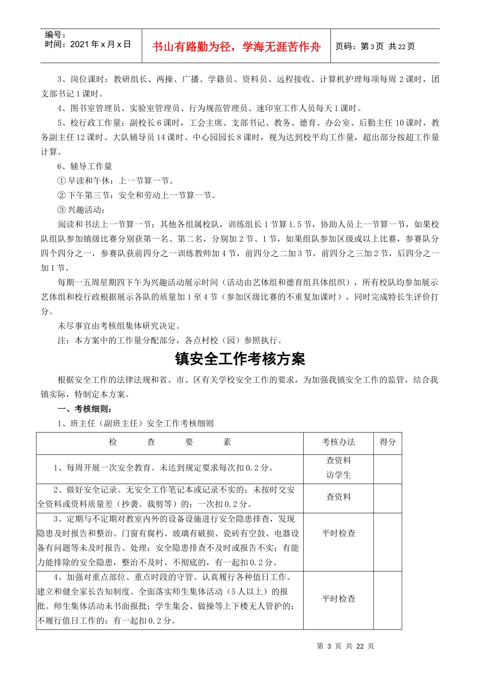 教学质量考核方案及各项制度_第3页