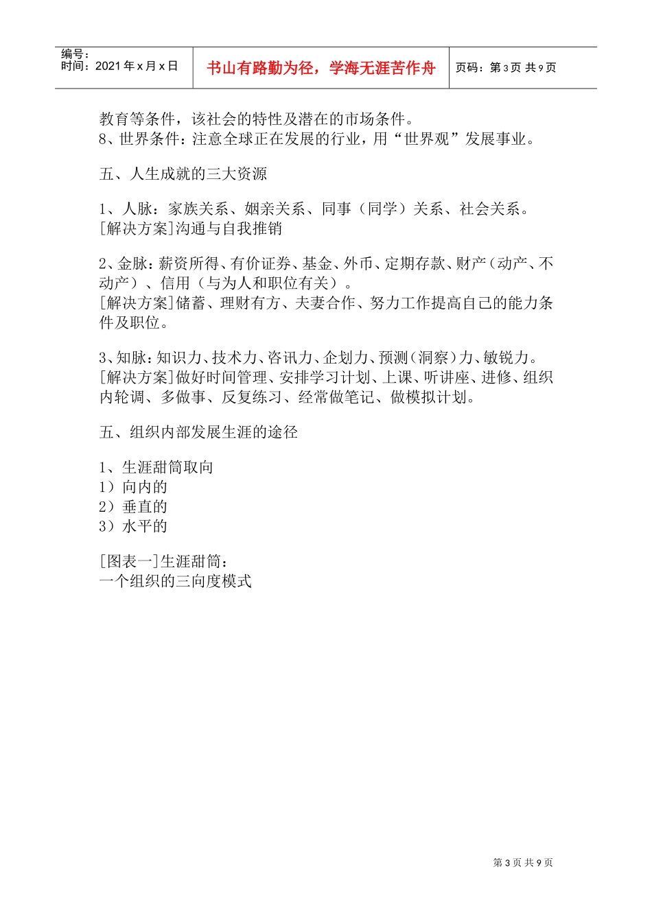 怎样做好职业生涯规划及其定位_第3页