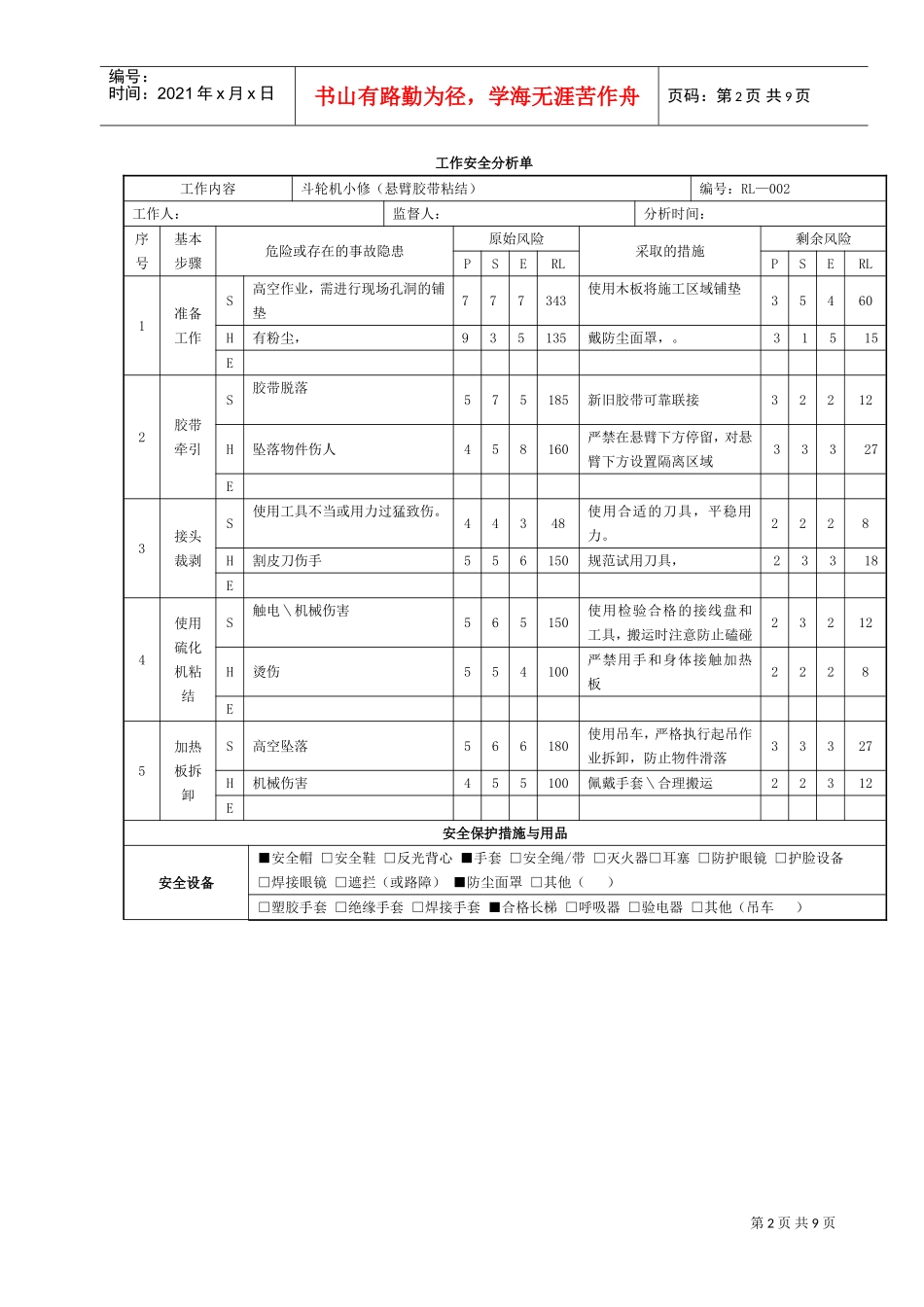 燃料工作安全分析单_第2页