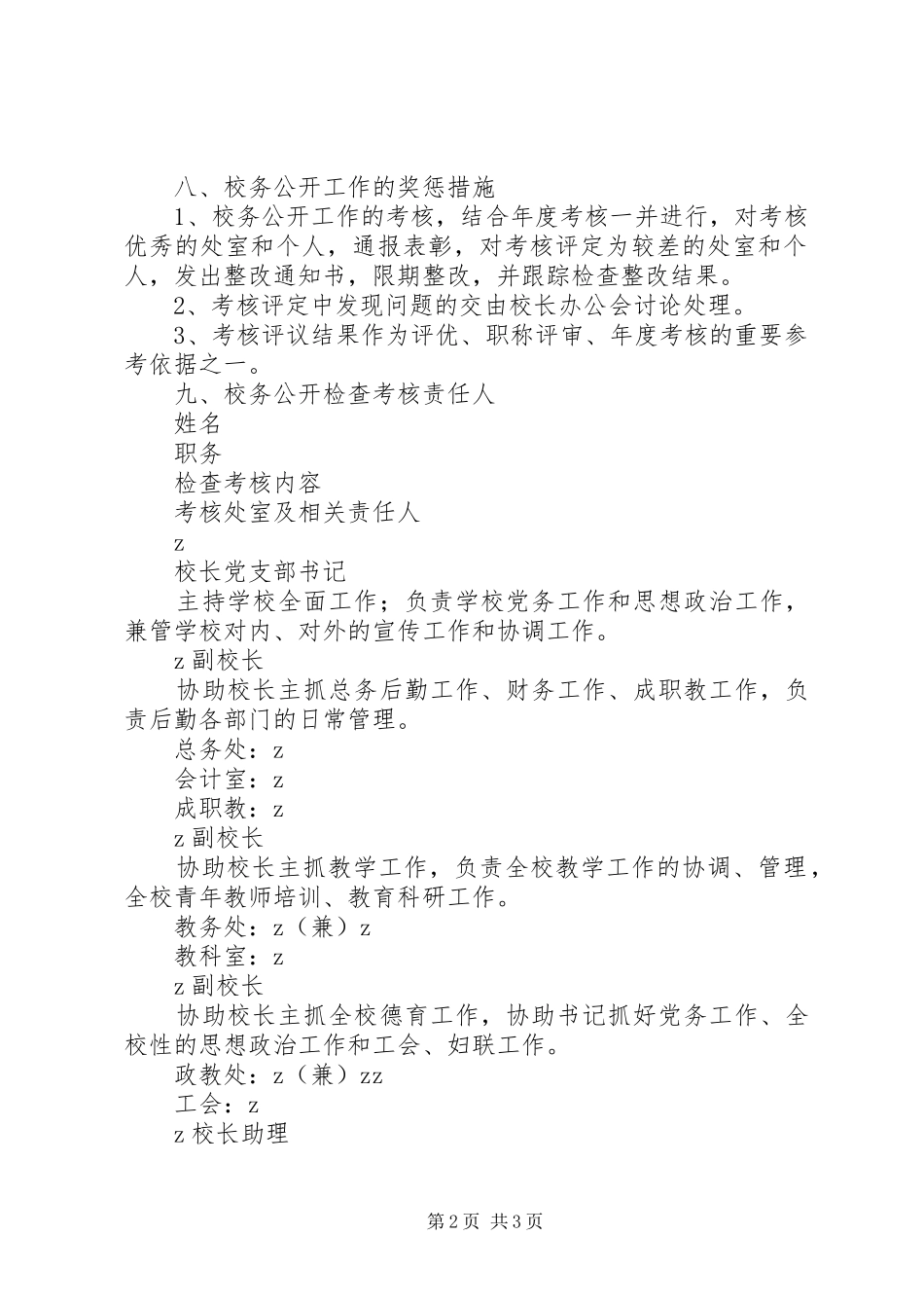 学校务公开检查考核规章制度_第2页