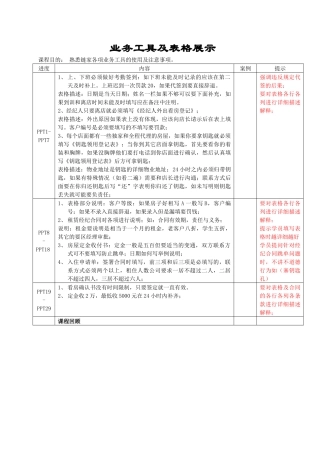 业务工具及表格展示1.0