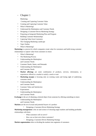 市场营销原理PPT的word形式