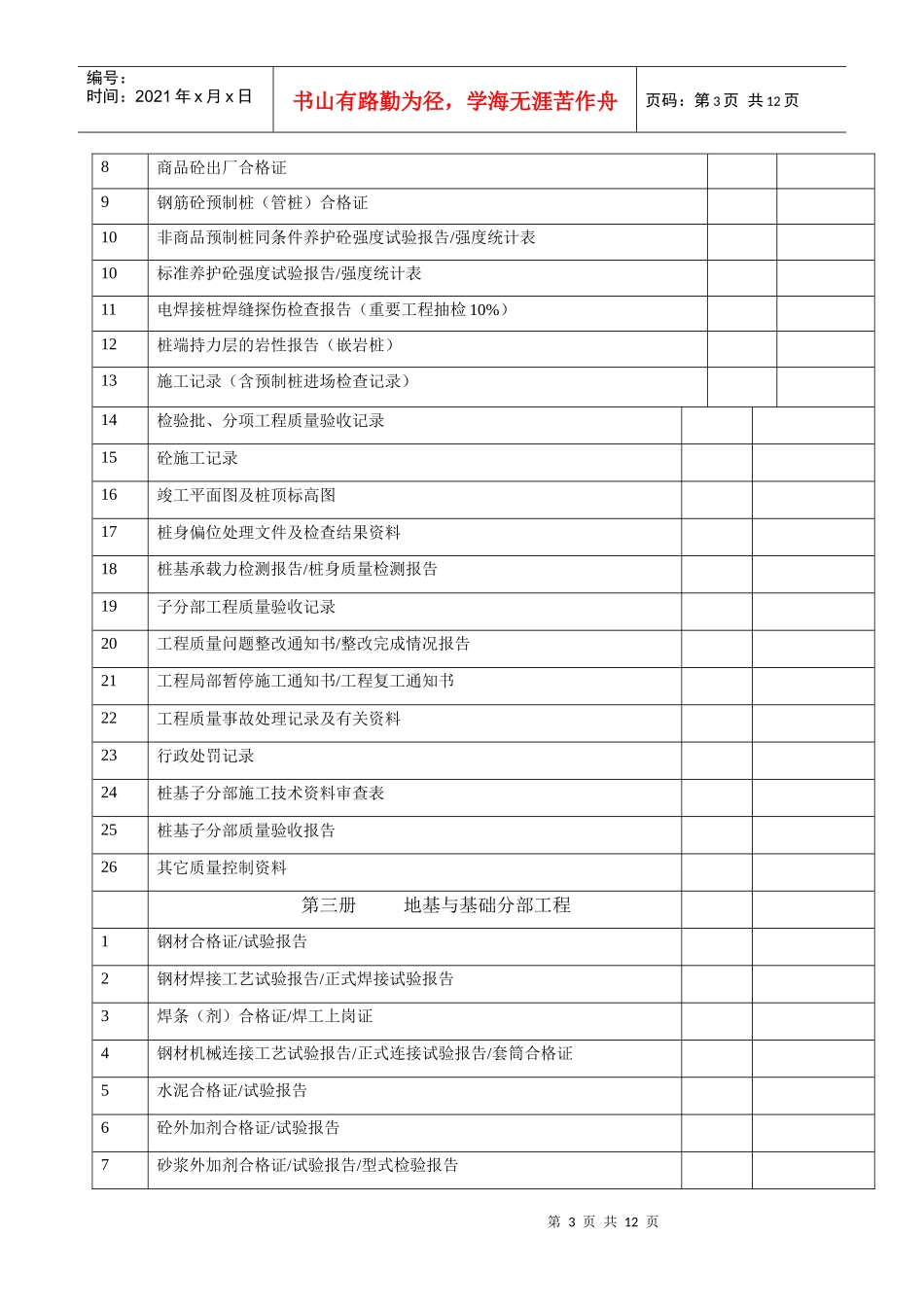 竣工资料整理目录_第3页