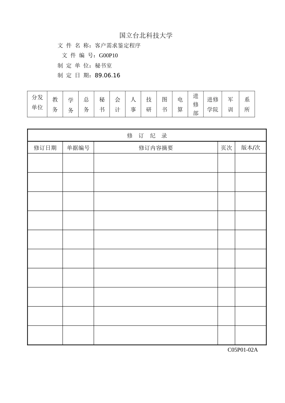P10客户需求监定程序_第1页