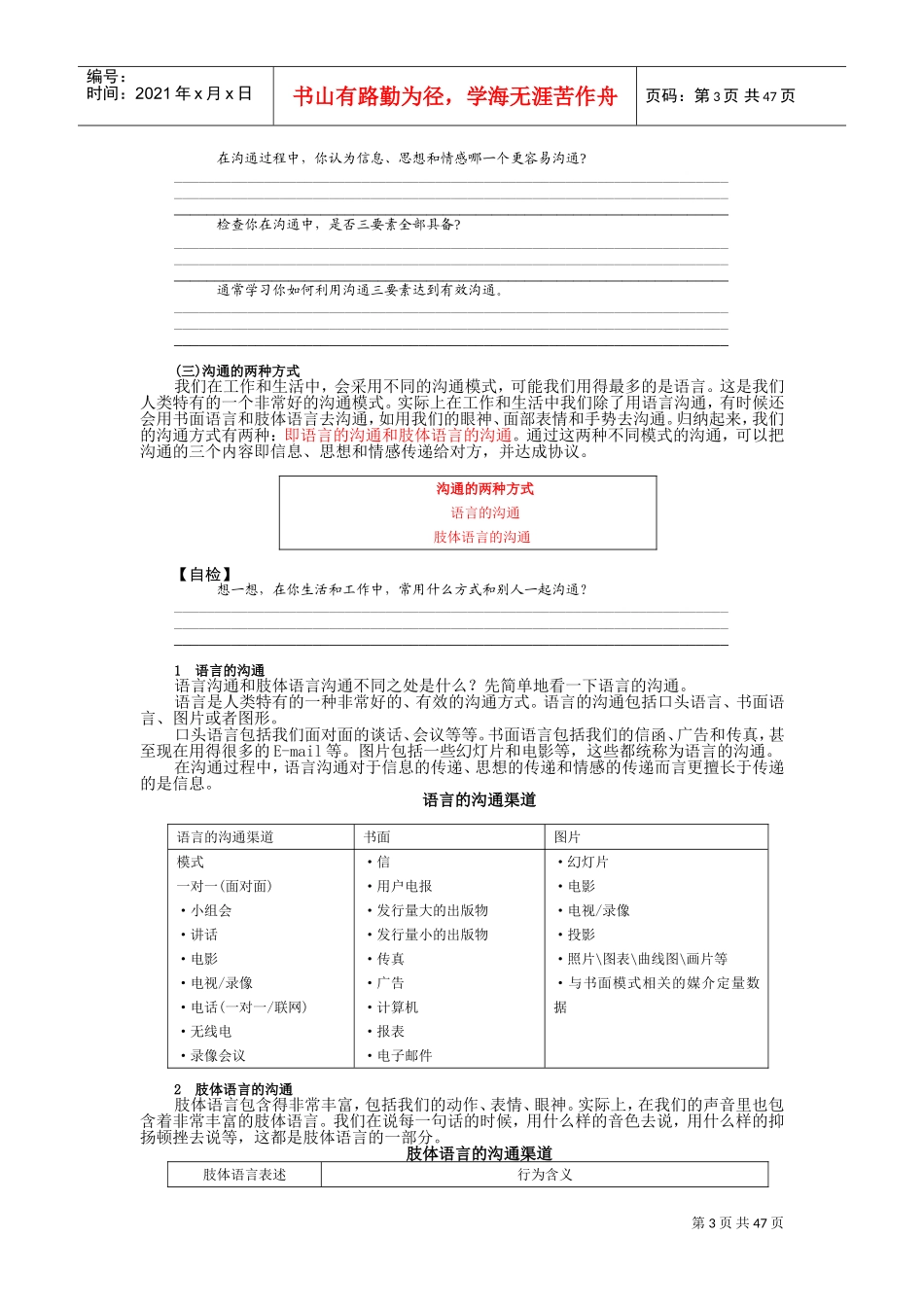 有效沟通的技巧培训范本_第3页