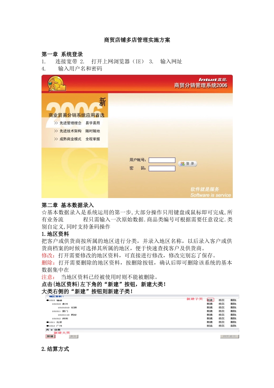 【企划方案--商贸店铺多店管理实施方案】_第1页