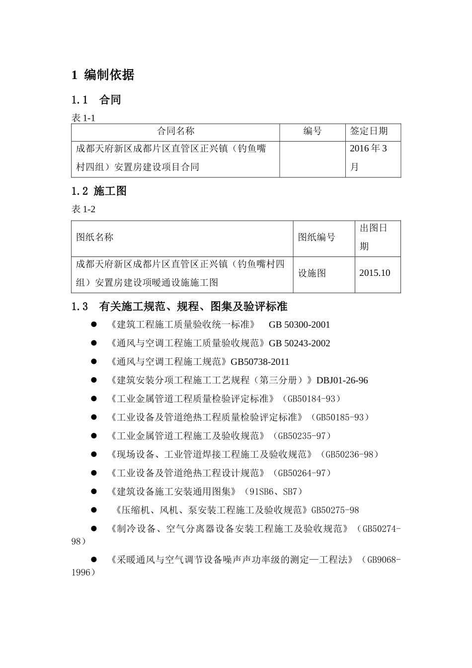 天府新区成都正兴镇(钓鱼嘴村四组)安置房通风空调施工方案_第2页
