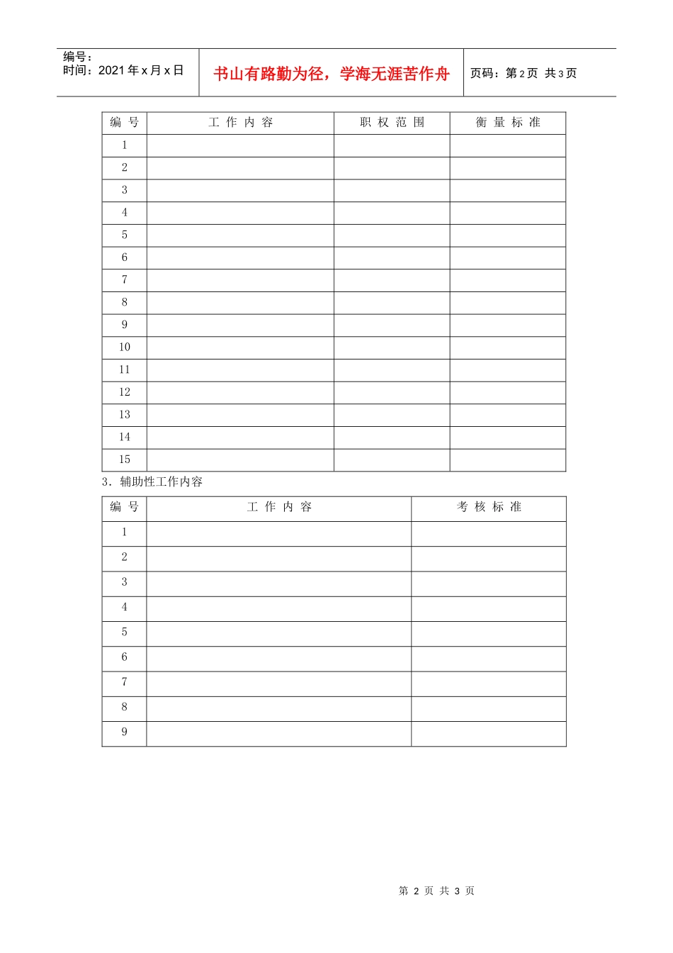 职位说明书(模板五)_第2页
