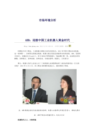 市场环境分析
