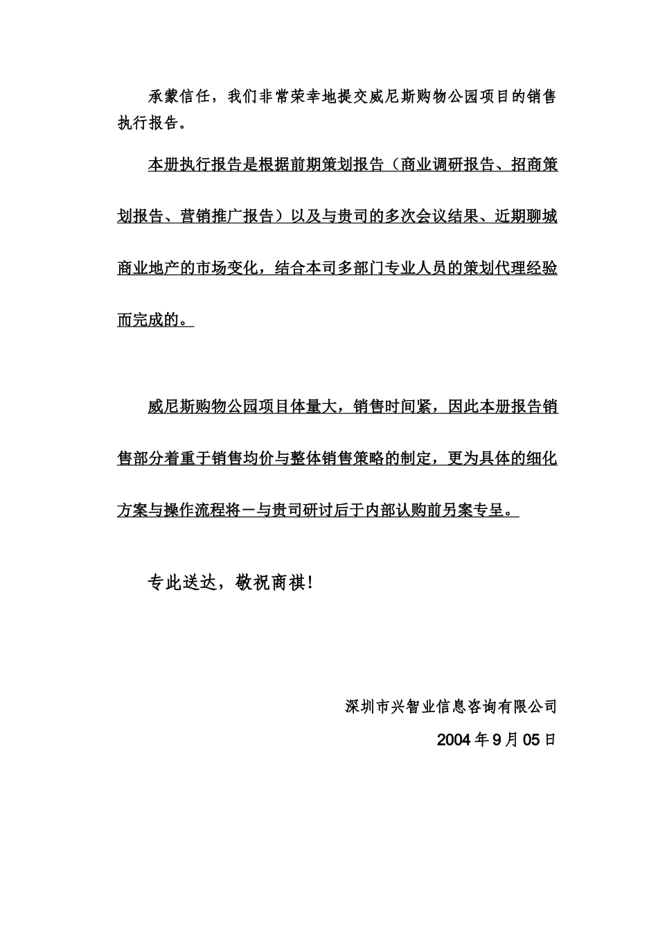 XX购物公园销售策划执行方案_第2页