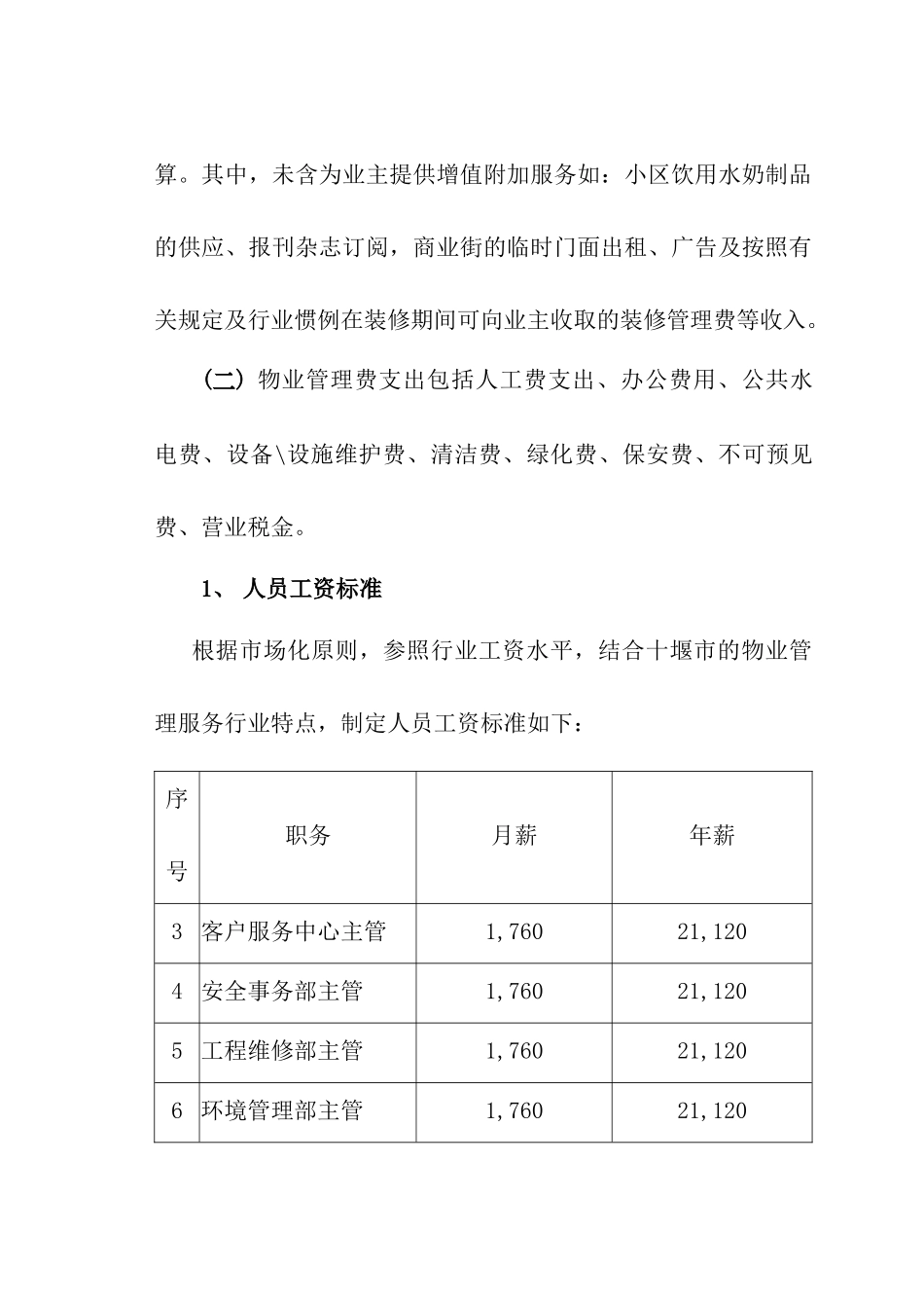 物业公司管理服务费测算_第3页