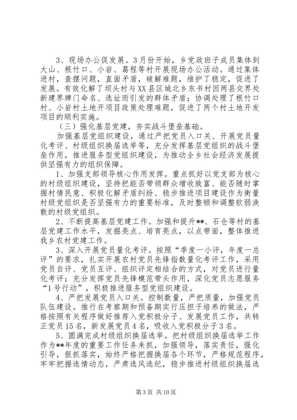 乡代表大会报告 _第3页