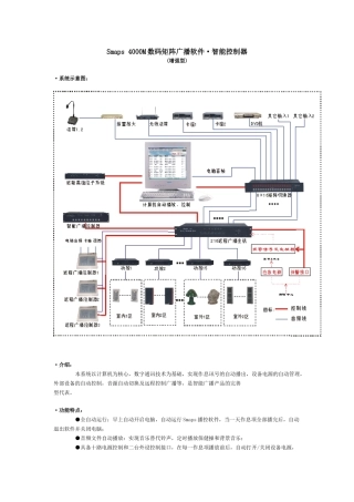 Smaps4000M数码矩阵广播软件·智能控制器(增强型)