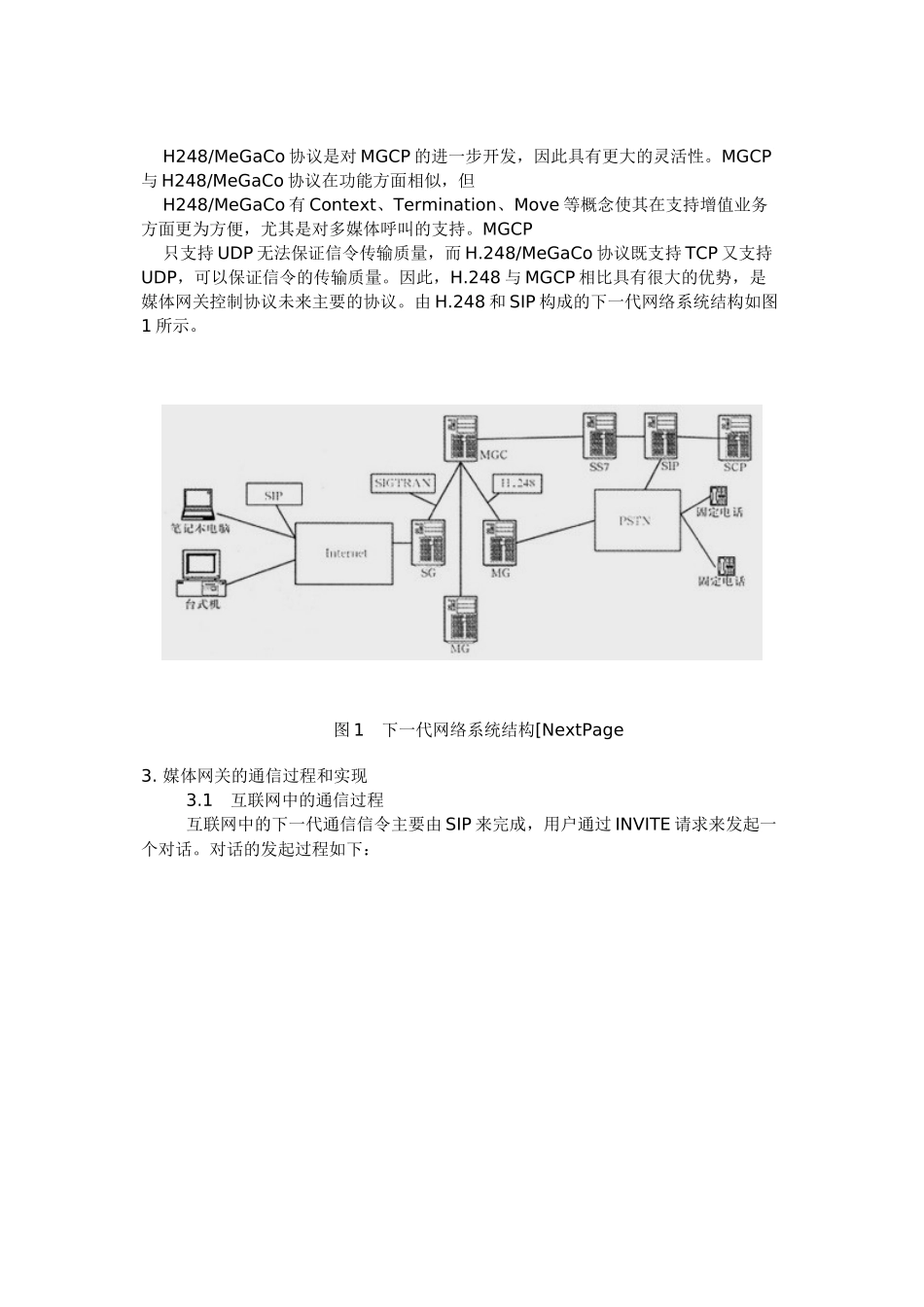 下一代媒体网关系统架构及实现 SG MG MGC_第2页