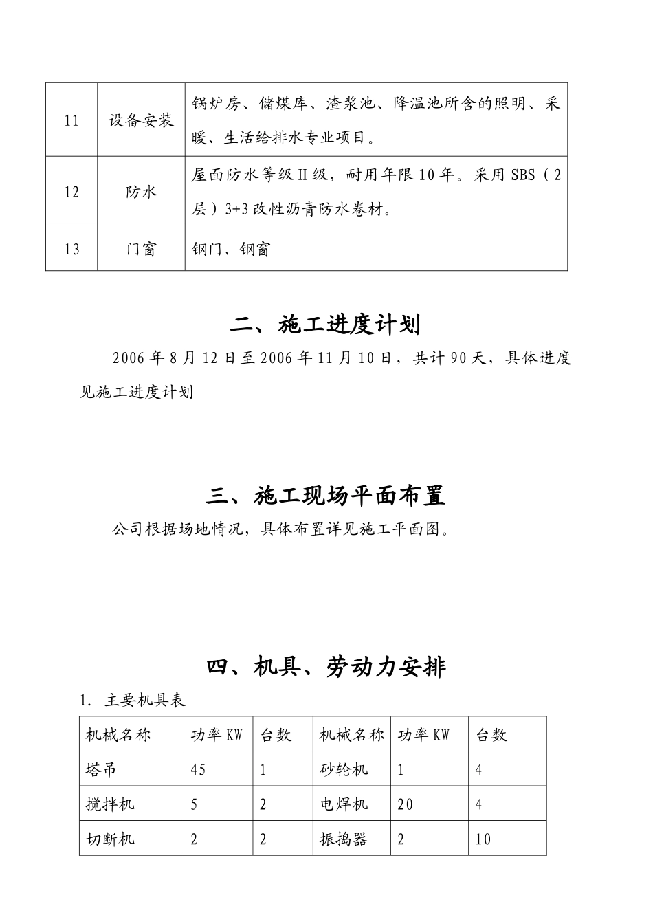 北京通州区某供暖中心锅炉房及附属工程施工方案_第2页