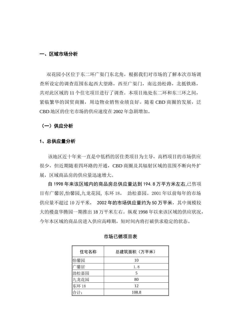 双花园项目营销策划报告_第3页