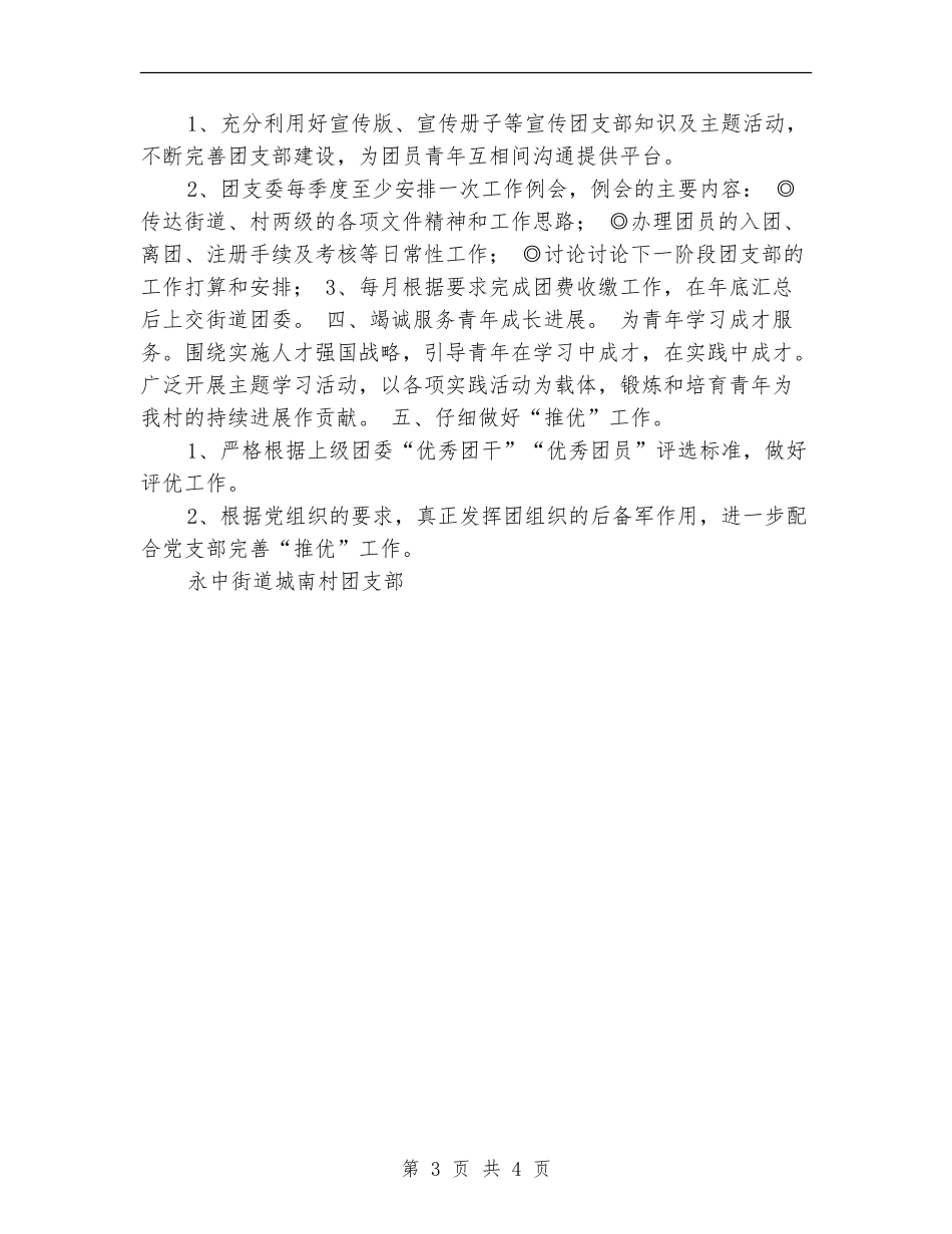 城南村团支部工作计划_第3页