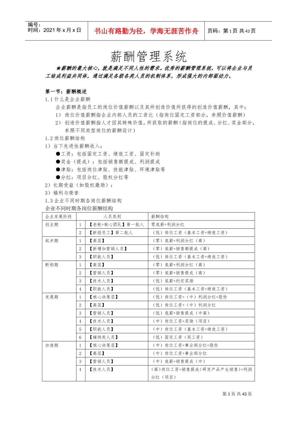 薪酬管理系统课件_第1页