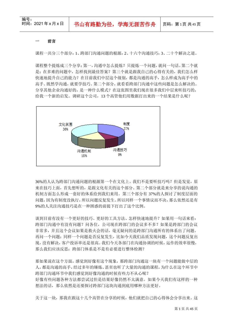 跨部门沟通技巧培训讲义_第1页