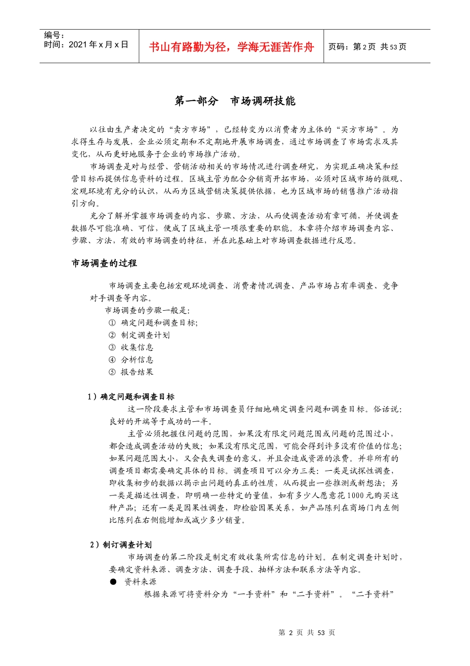 某快消品公司区域主管技能培训大纲_第2页