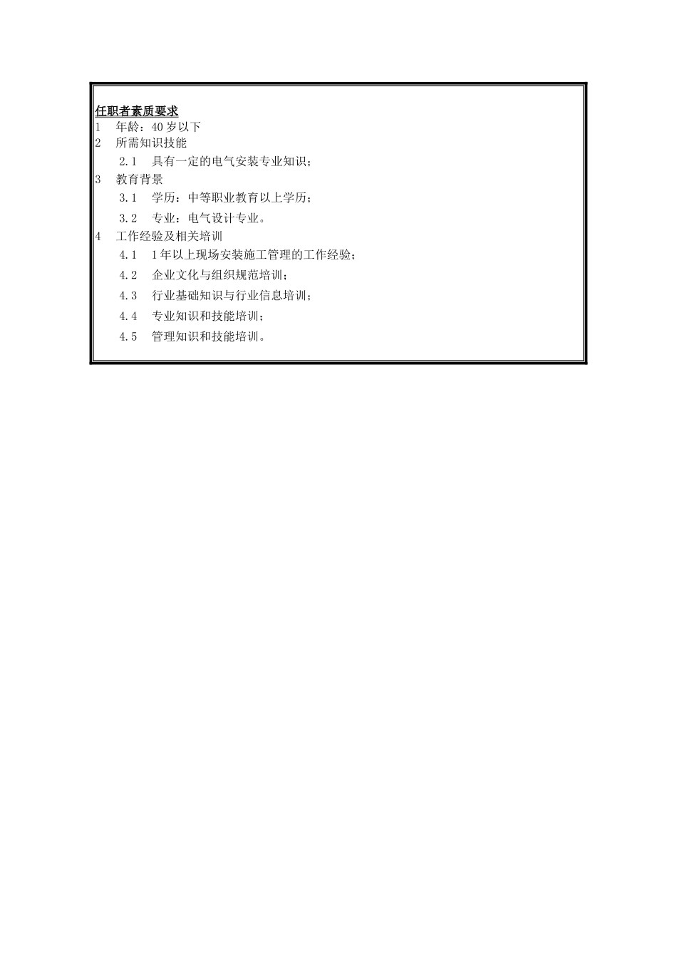 电控安装员岗位说明书_第2页