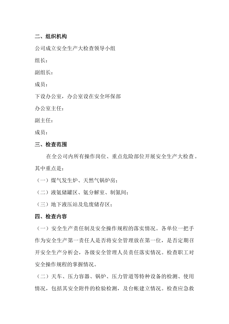 公司安全生产大检查活动实施方案_第2页