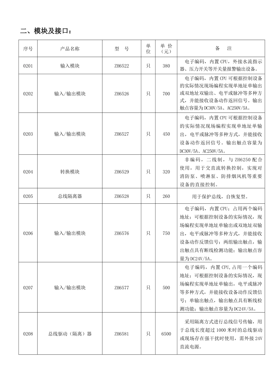众海价格表范本_第3页