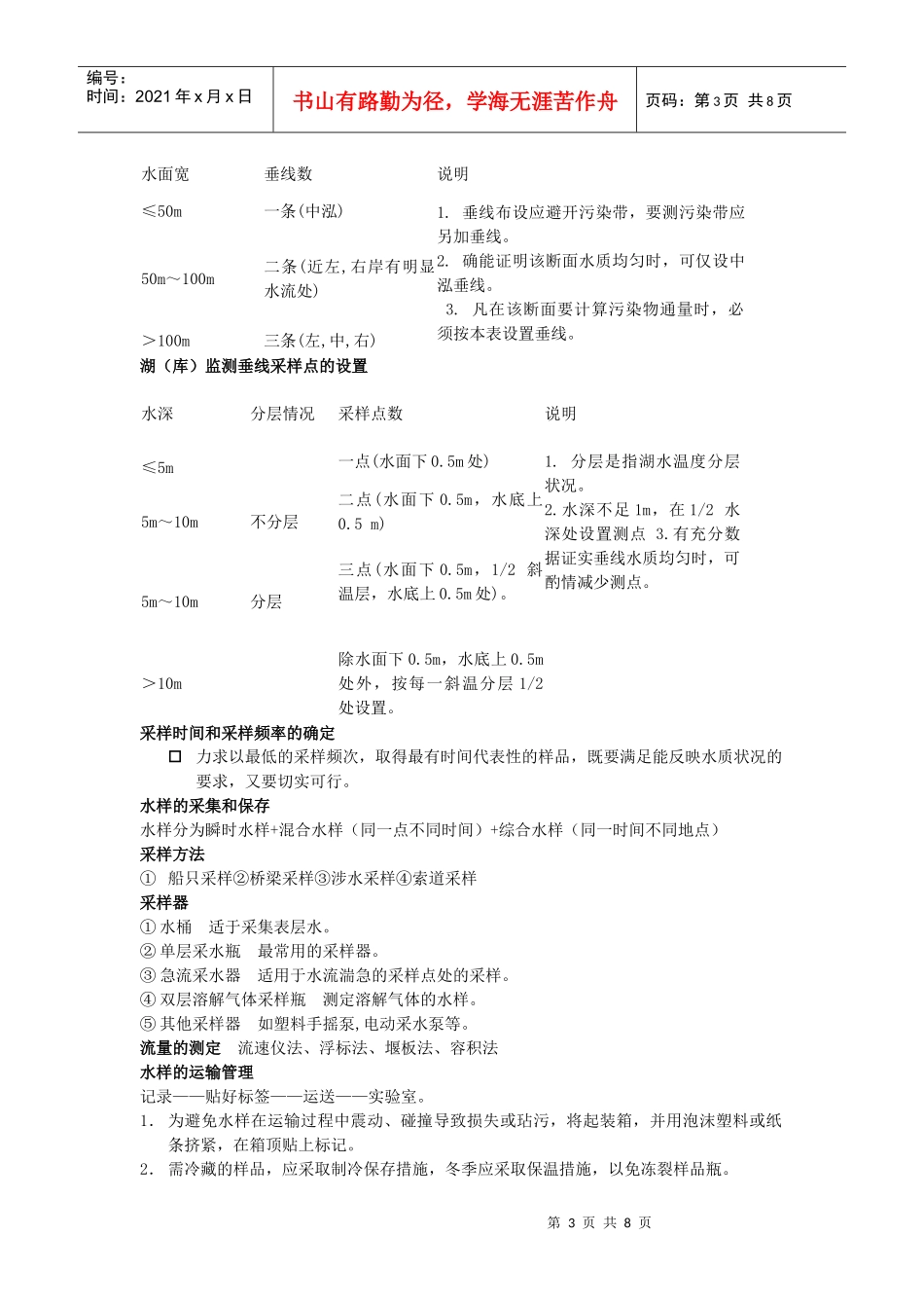 环境监测 复习重点_第3页