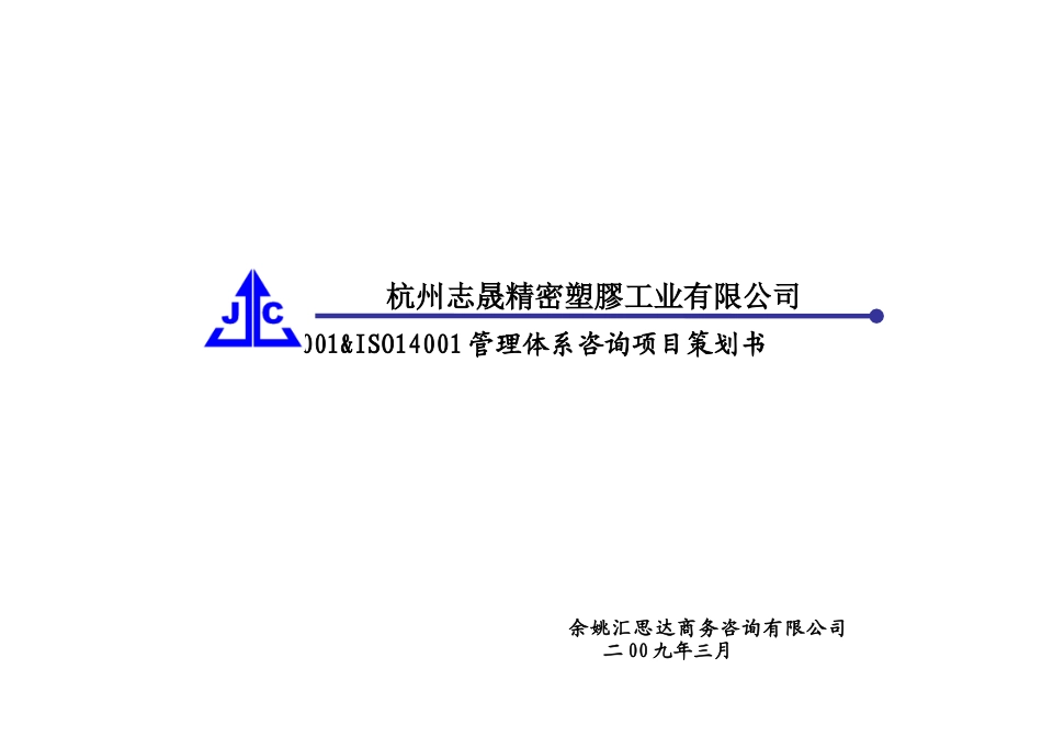 杭州志晟 咨询工作计划_第1页