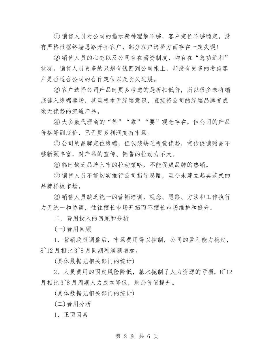 2024销售总监的年终工作总结与2024销售月度工作总结范文汇编_第2页