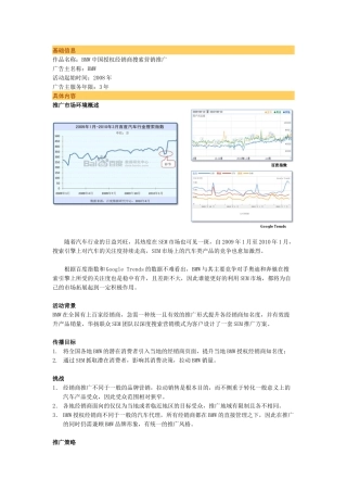 BMW中国授权经销商搜索营销推广