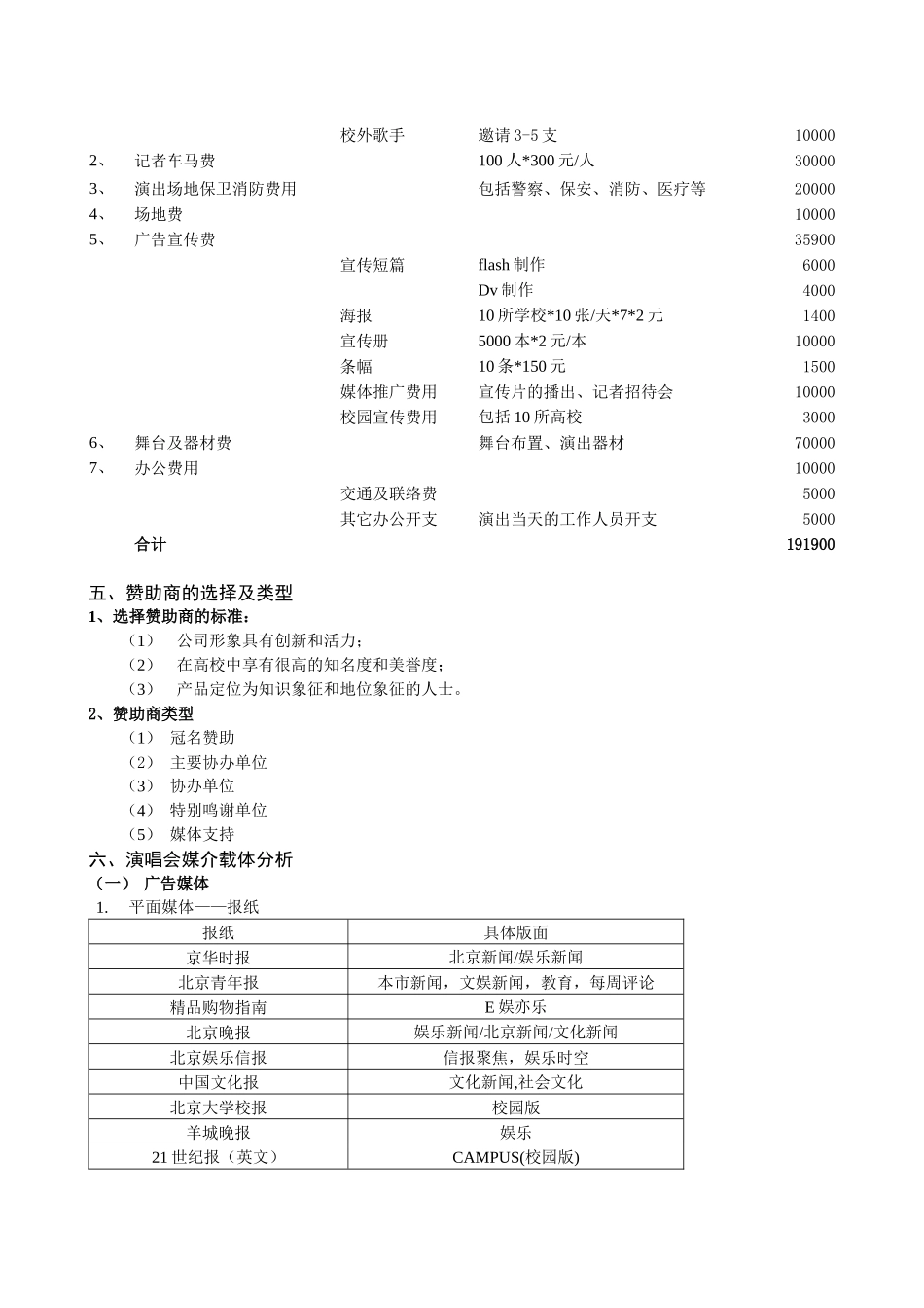 关于音乐会赞助方案_第2页