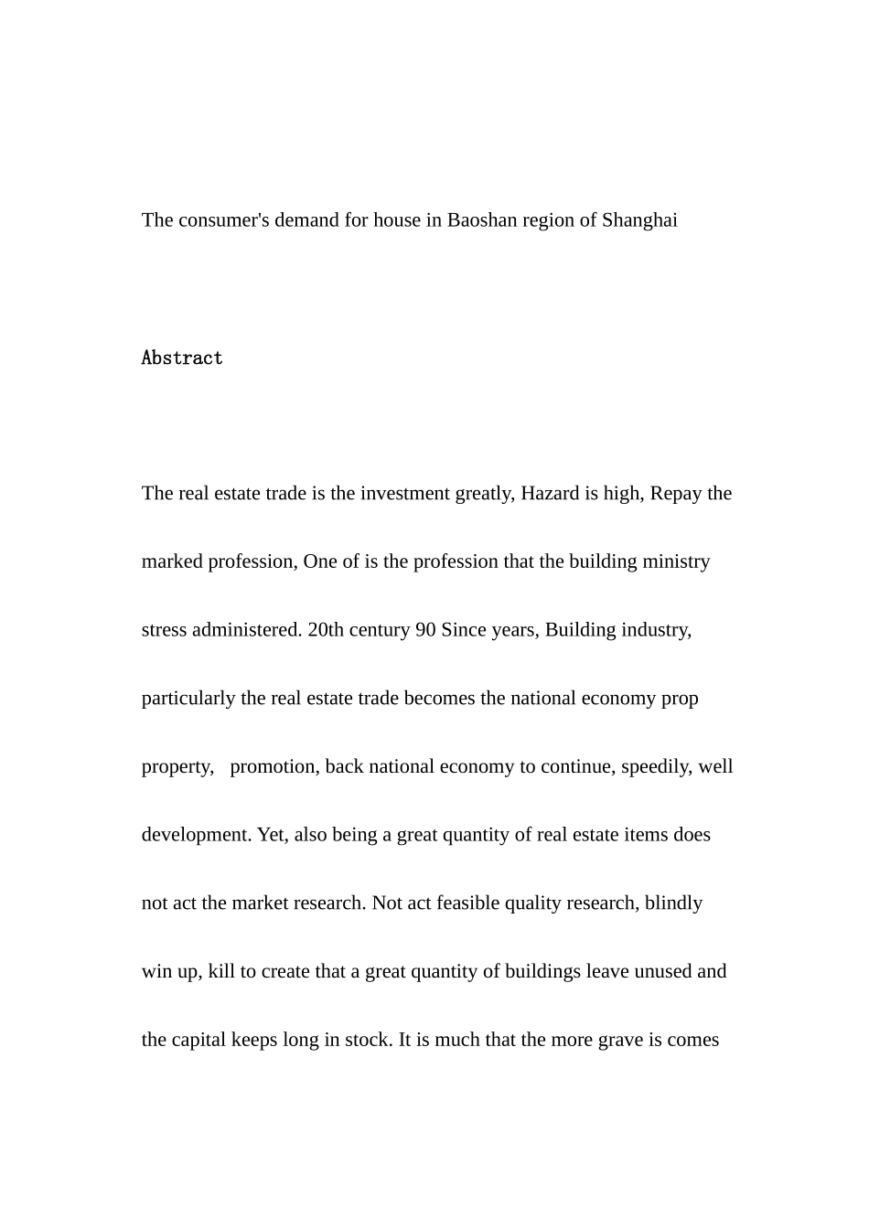 上海宝山房产消费者需求研究_第3页