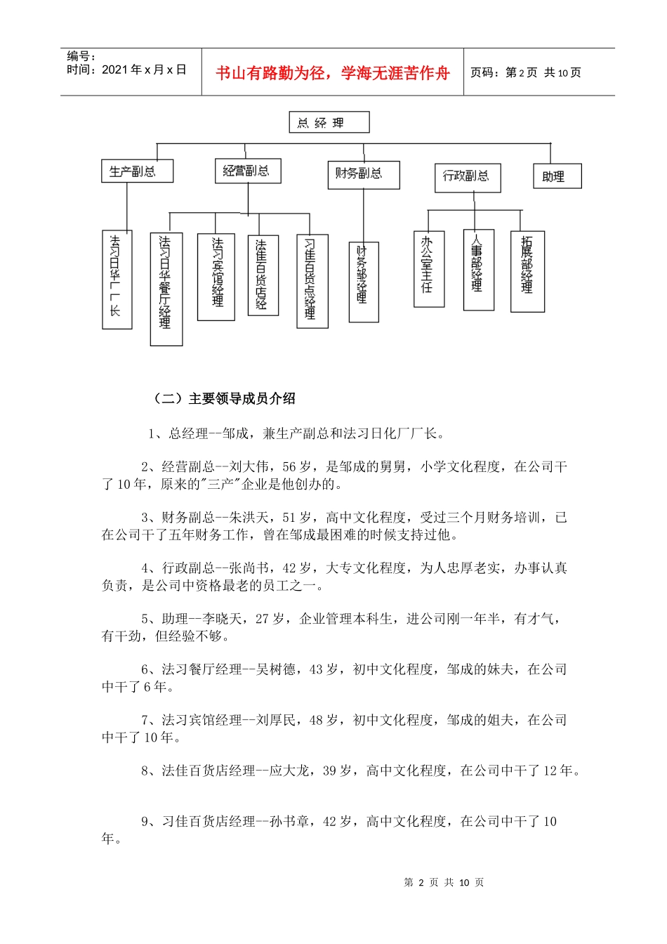 激励与开发上海法习实业总公司的人力资源管理_第2页