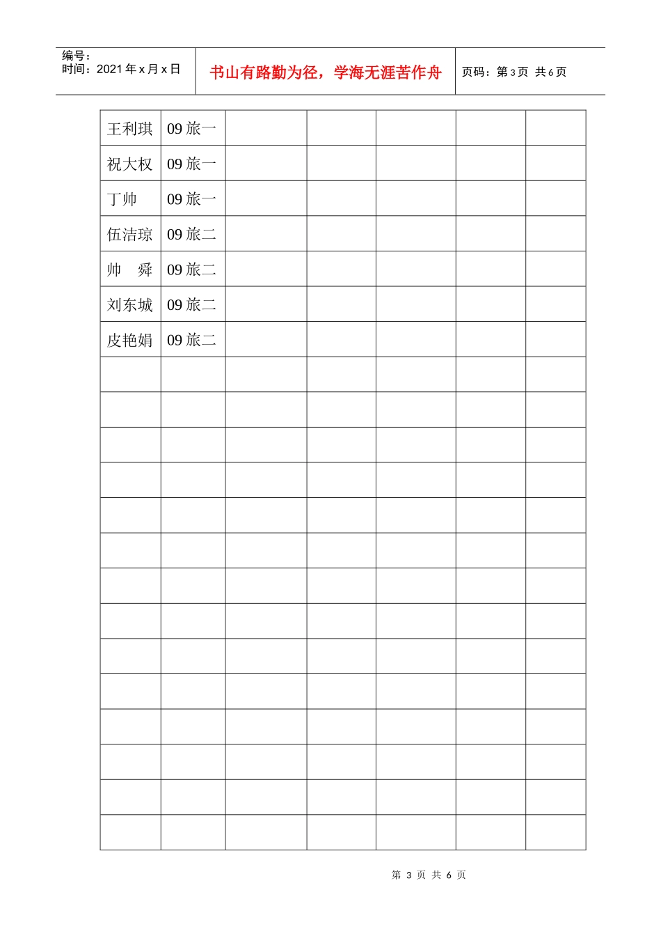 文工团表演队选拔评分表_第3页