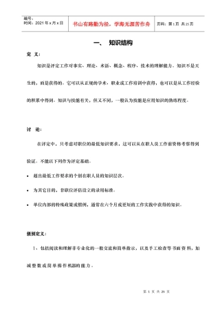 职务评价的细化（顶级别）