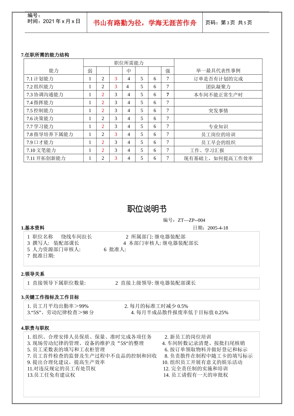 继电器装配课所有职位说明书_第3页