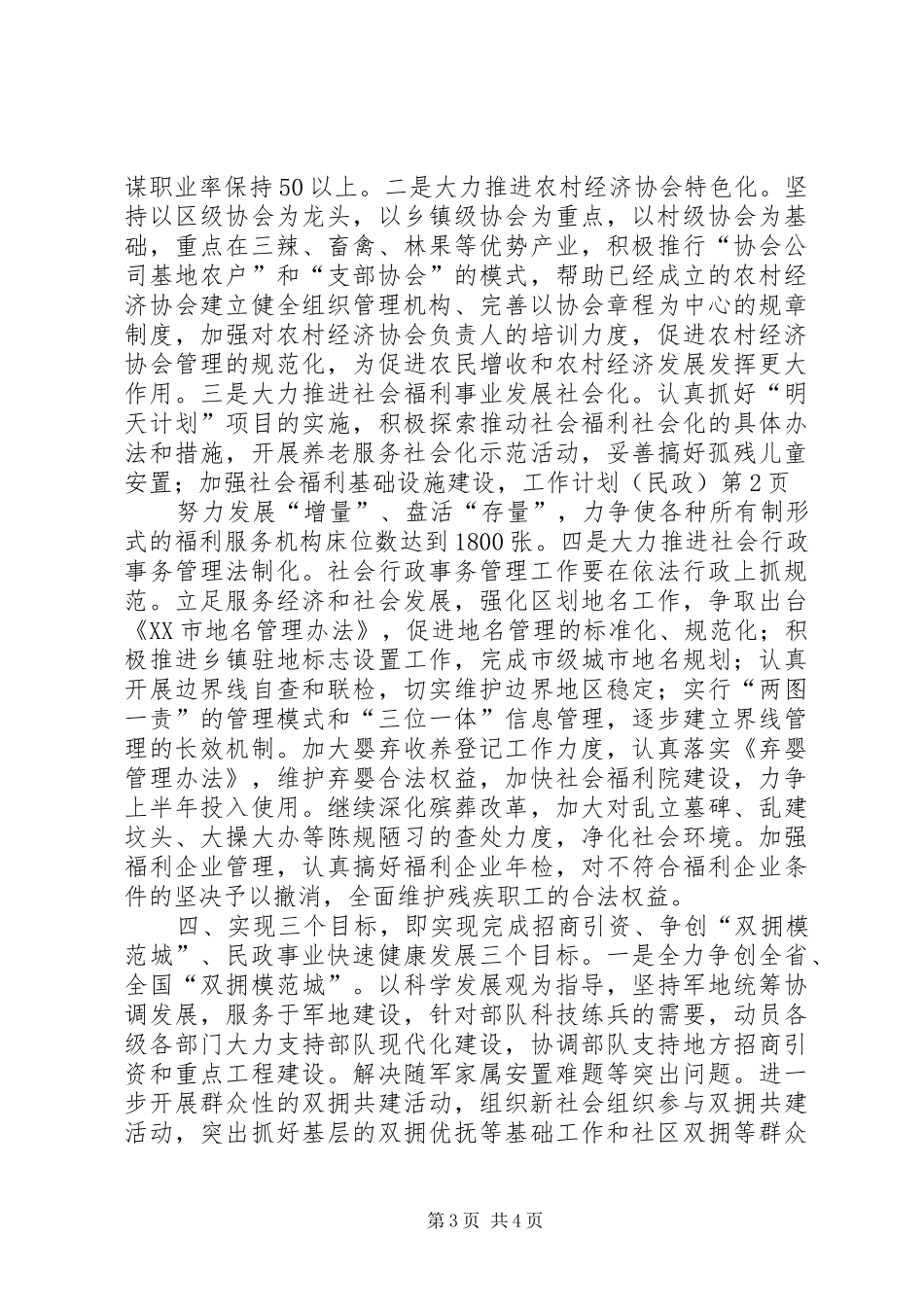 工作计划（民政）_第3页