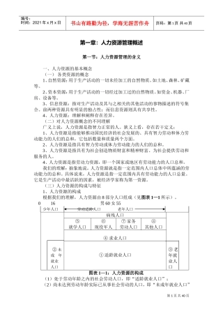 某某大学人力资源管理讲义
