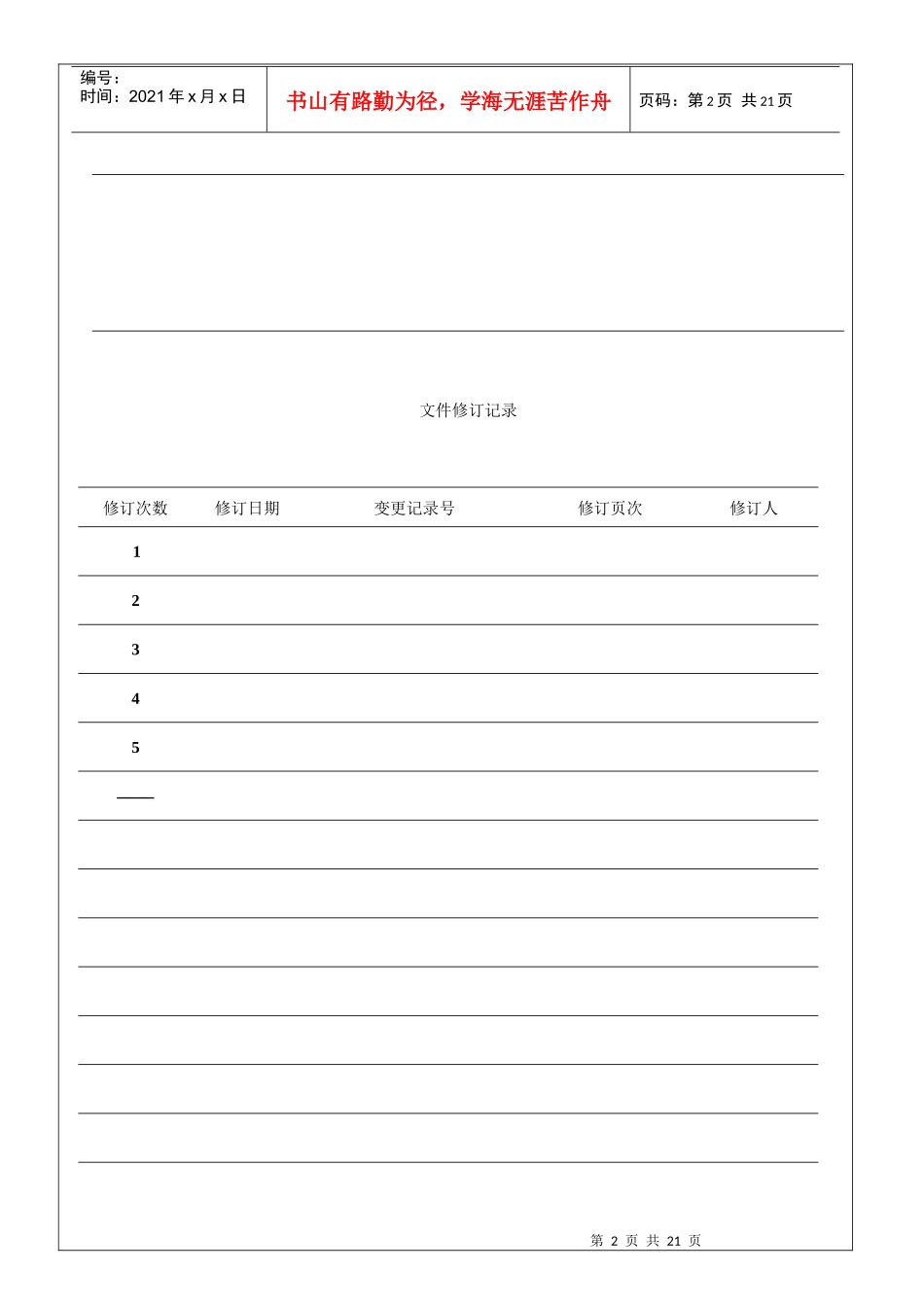 行政部经理职务说明书_第2页