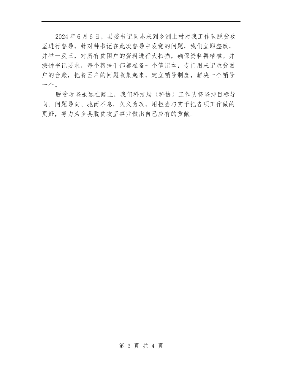 脱贫攻坚“夏季整改”行动总结_第3页