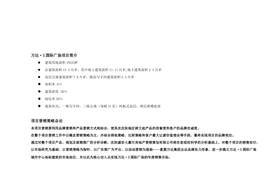 S国际广场营销推广策略方案_第2页