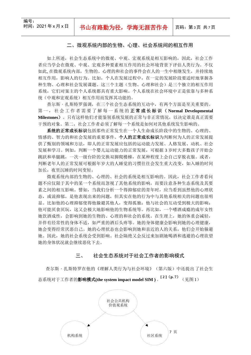 社会生态系统理论阐释下的人类行为与社会环境_第3页