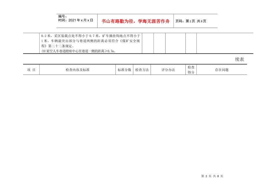 运输安全质量标准化考核评级表_第2页