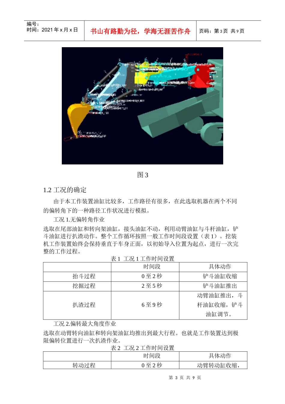 挖装机工作装置的静力学分析和模态分析_第3页