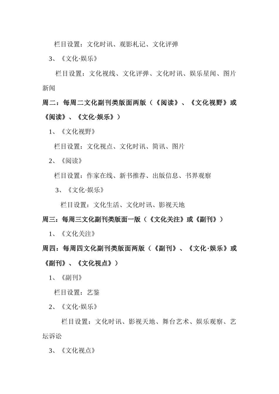 全国主要报纸文化副刊版面设置情况介绍_第3页